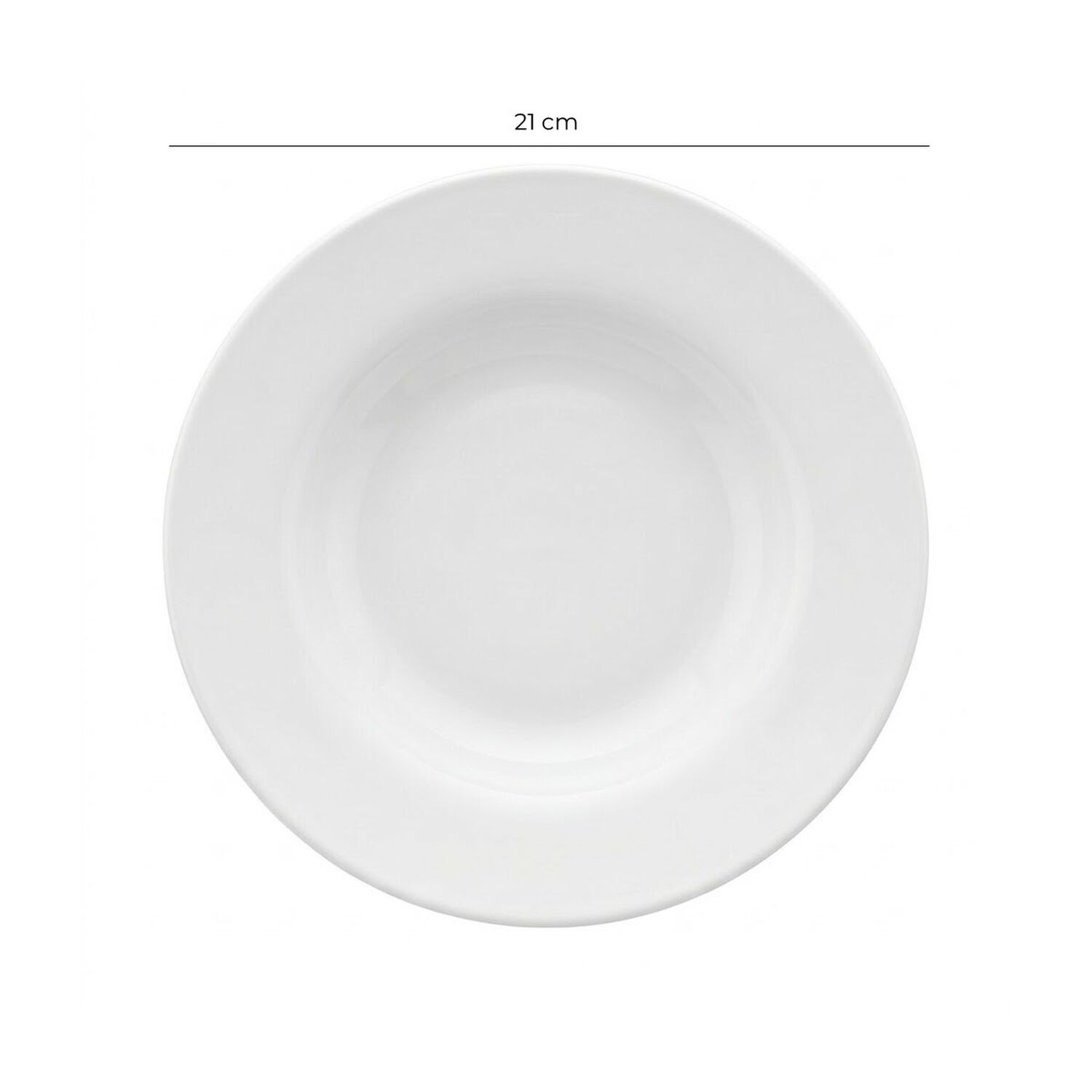 Set De 4 Plato Hondo De Policarbonato Blanco 21 Cm image number 3.0