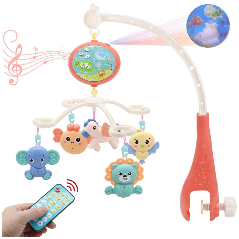 Juguete Movil Sonajero Infantil Con Luz Y Sonido Acuatico Naranja image number 0.0