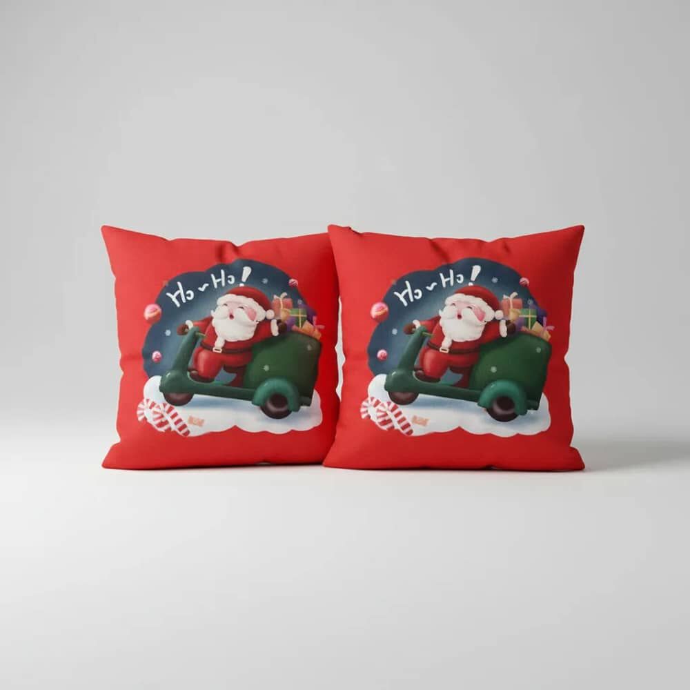 Set De 2 Cojines 45x45cm Navidad - Ho Ho Rojo image number 0.0