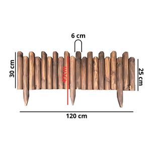 Valla De Madera Flexible Para Jardin Bordes Exteriores