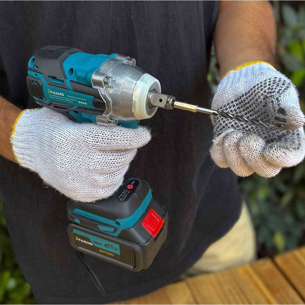 Llave De Impacto Inal&aacute;mbrica Dynamo 21v + 2 Baterias Y Acss image number 6.0