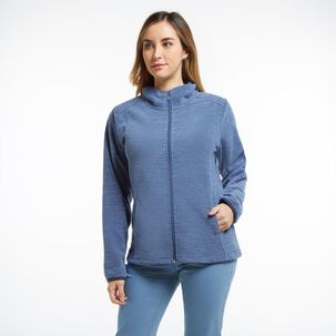 Polerón Básico Melange Regular Cuello Alto Mujer Geeps