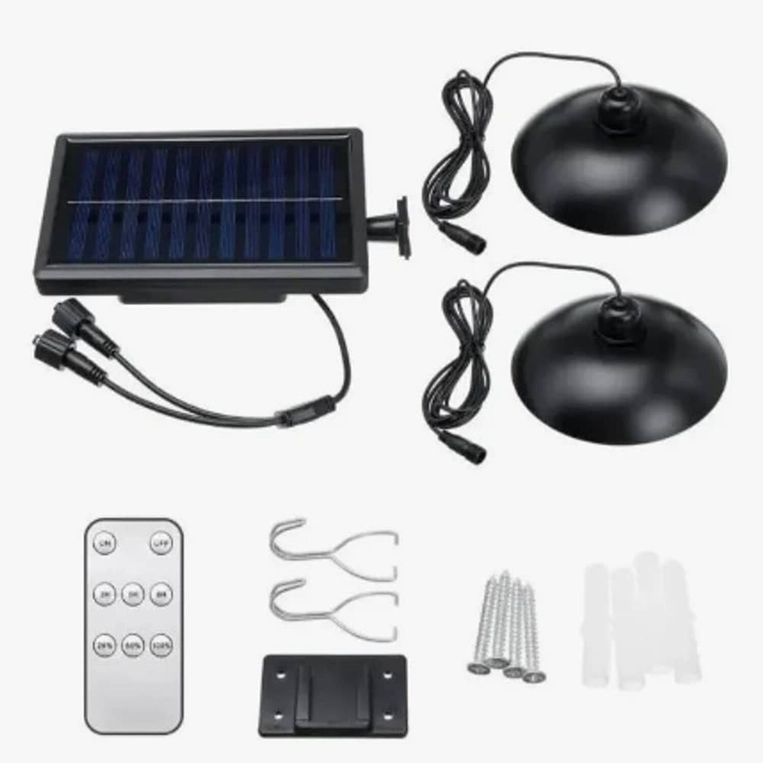 Lampara Solar Led Colgante Plafon + Control image number 1.0