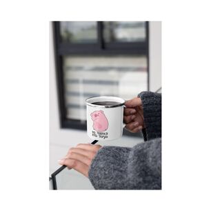 Taza Enlozada Lechera Chanchito No Toques Mi Taza