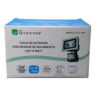 Foco Exterior Led 10w Con Sensor De Movimiento