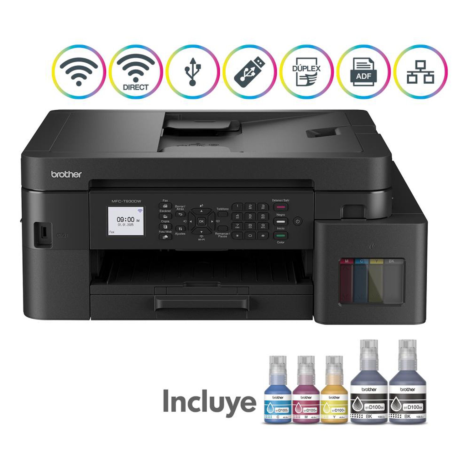Impresora Multifuncional Brother MFCT930DW image number 0.0
