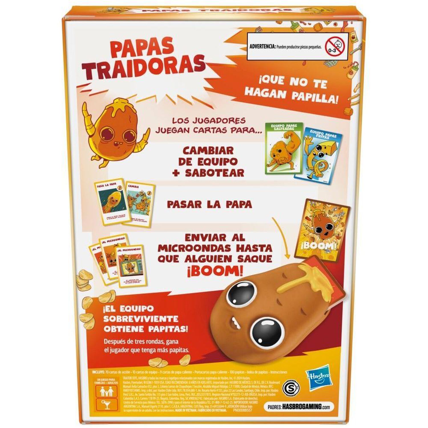 Juego De Mesa Hasbro Games Papas Traidoras image number 2.0