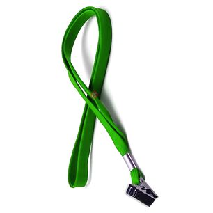 Pack 100 Cintas Porta Credencial Verde Apretador Metal - Ps