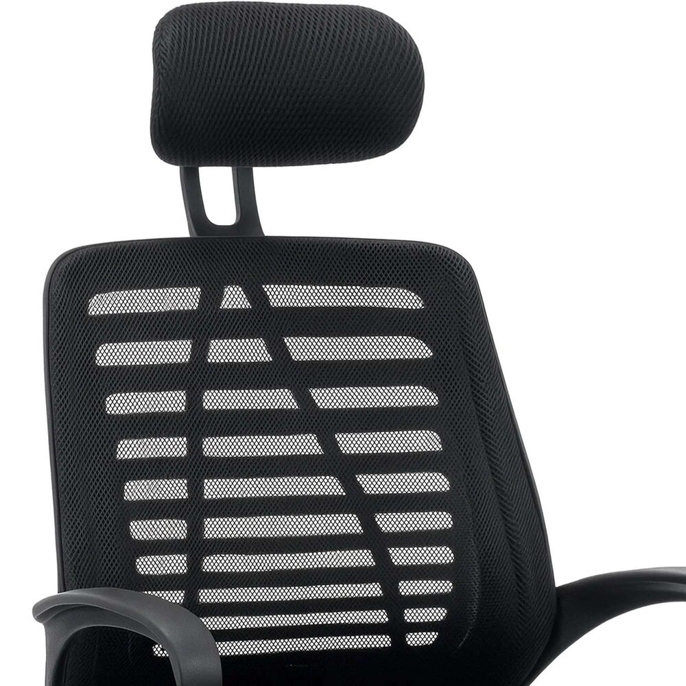 Silla De Oficina Ergos Ergon&oacute;mica Con Cabeza - Negra image number 5.0