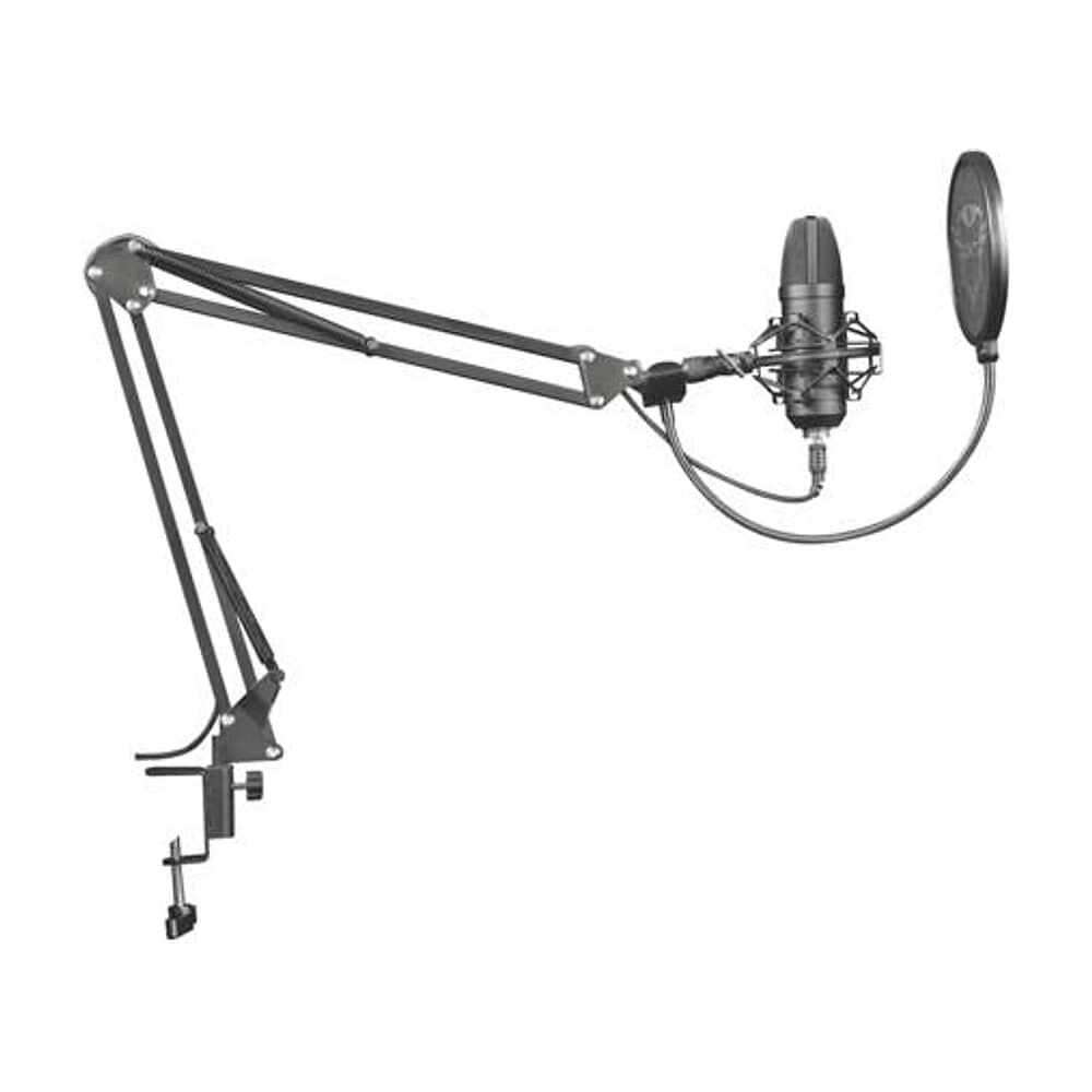 Micr&oacute;fono Para Streaming Trust Emita Plus Brazo Flexible Filtro Antipop Shock Mount Gxt252 image number 1.0
