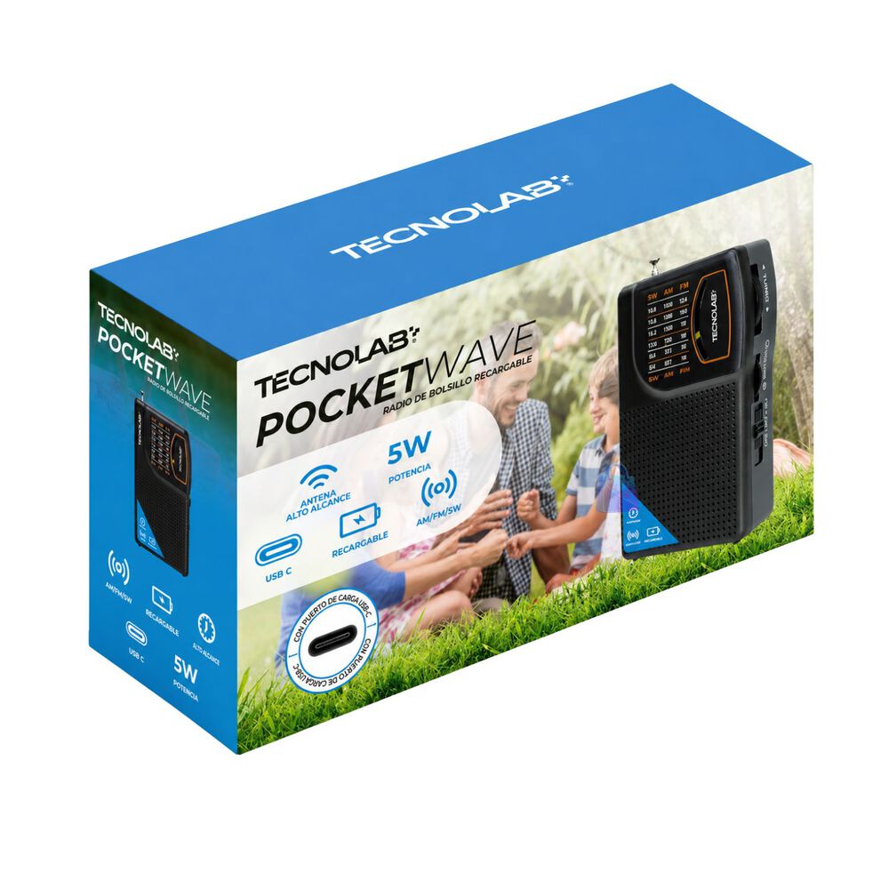 Radio Port&aacute;til Fm Recargable Usb-c Mini De Bolsillo - Ps image number 2.0