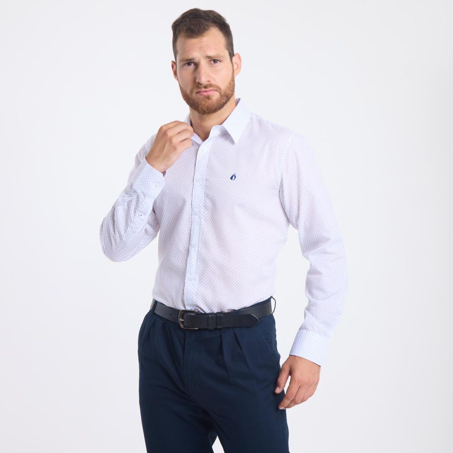 Camisa Estampada Regular Manga Larga Hombre Herald image number 2.0