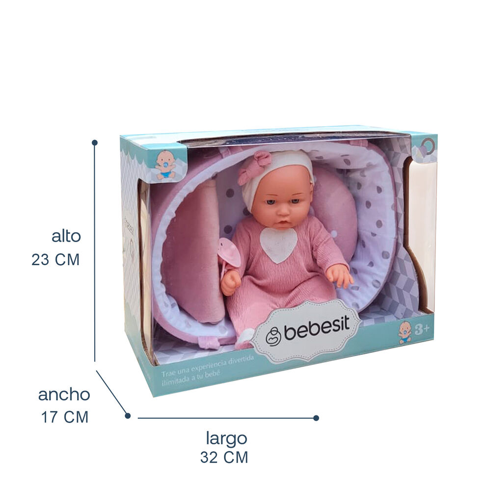 Muñeca Bebe Sofía Con Cuna Y Accesorios image number 6.0