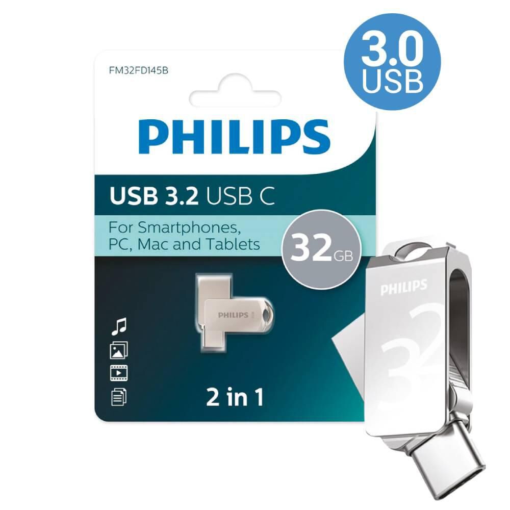 Pendrive Philips 2 En 1 Tipo-c 3.2 32gb image number 2.0