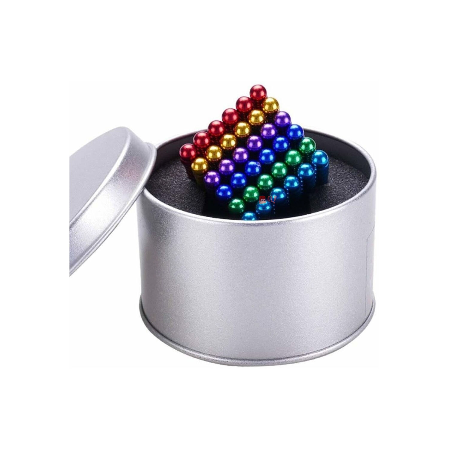 Cubo Did&aacute;ctico Magnetico De 216 Bolitas 3mm Multicolor - Ps image number 1.0