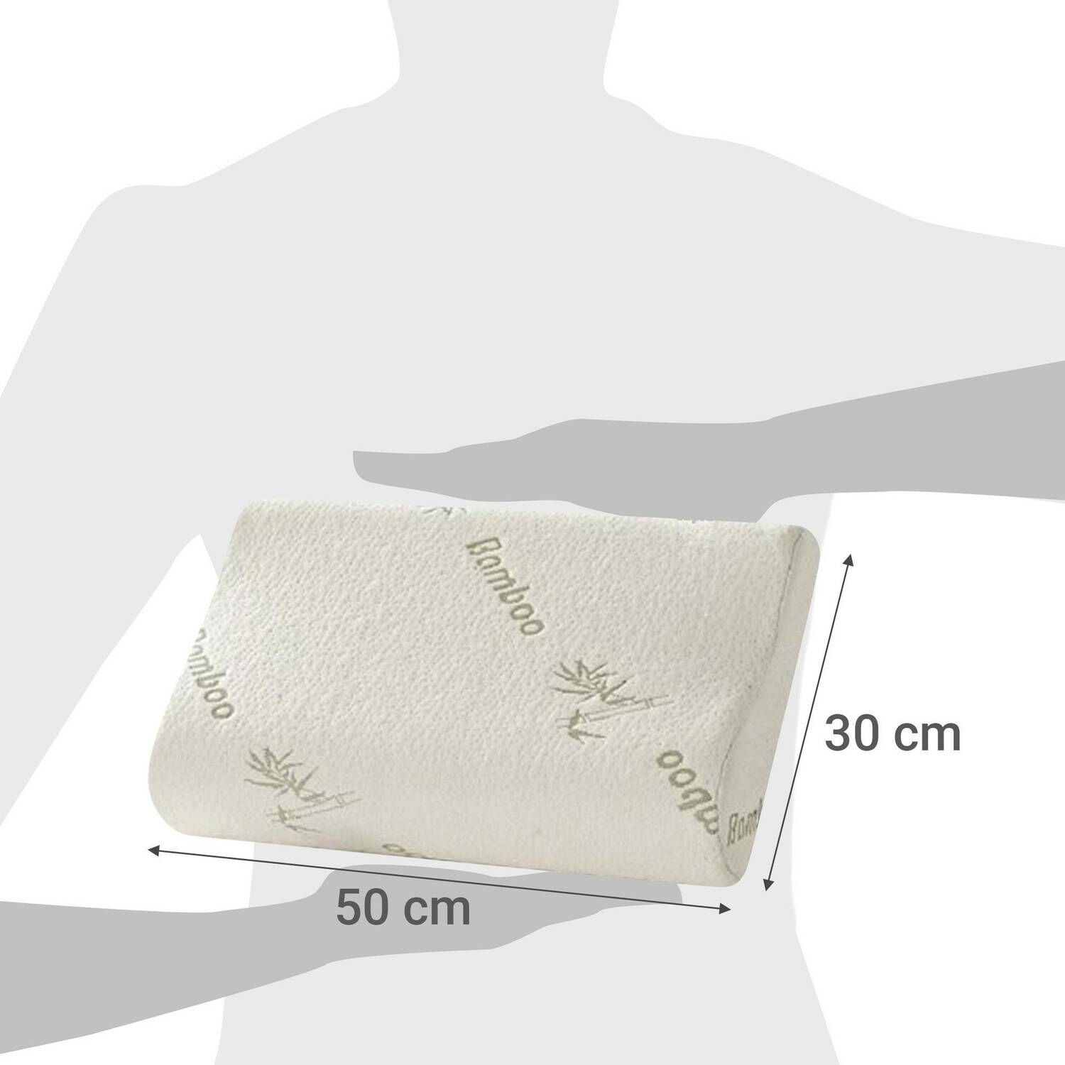 Pack 2 Almohadas Viscoel&aacute;sticas Y Memoria Con Funda Bamb&uacute; image number 3.0