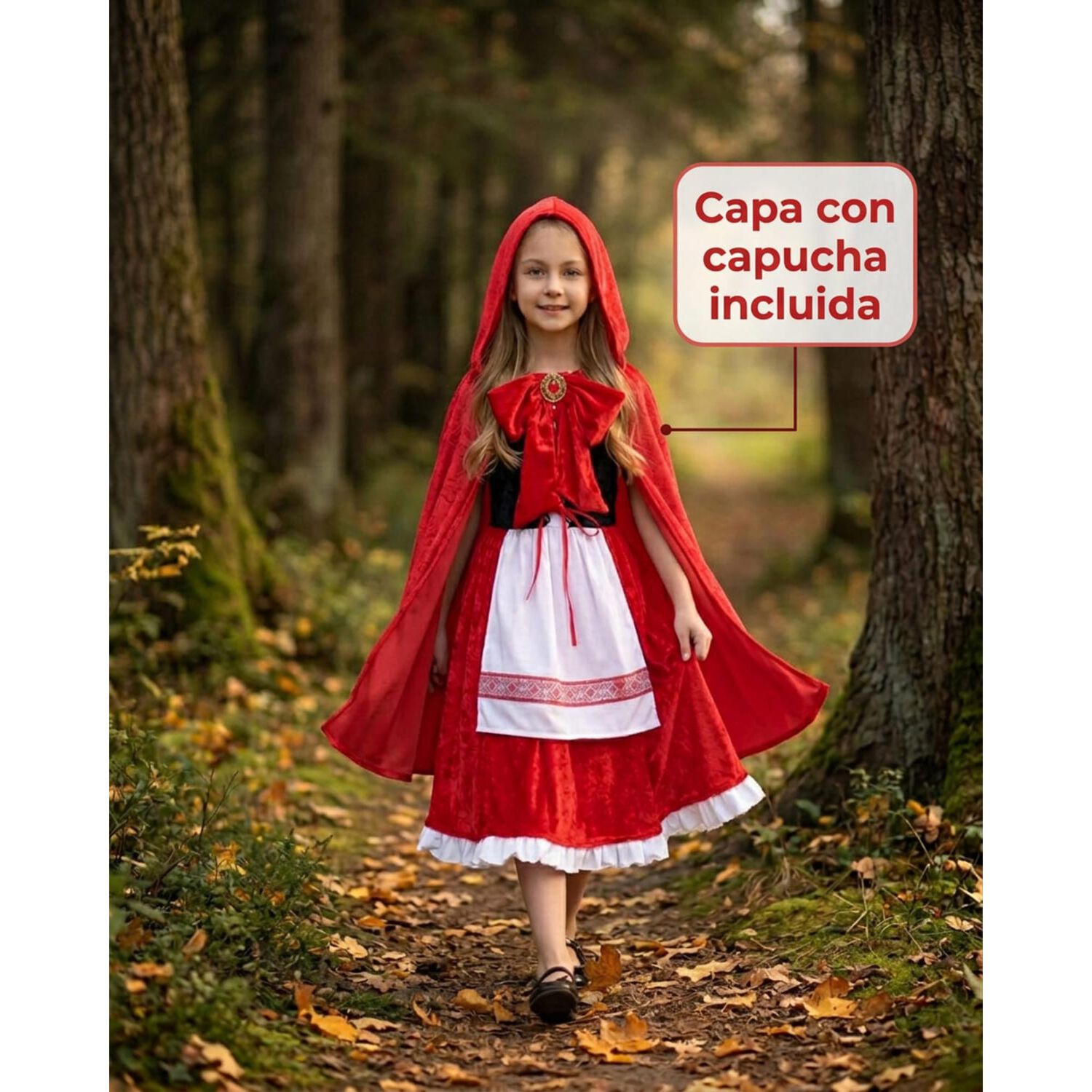 Disfraz Infantil Caperucita Roja Completo image number 3.0
