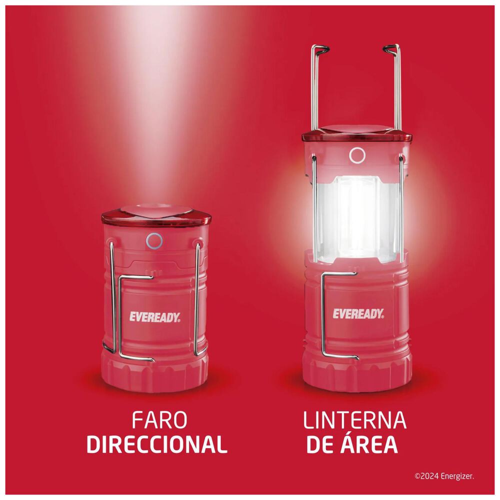 Linterna Foco Farol Led 350lm Compactable Rojo image number 1.0
