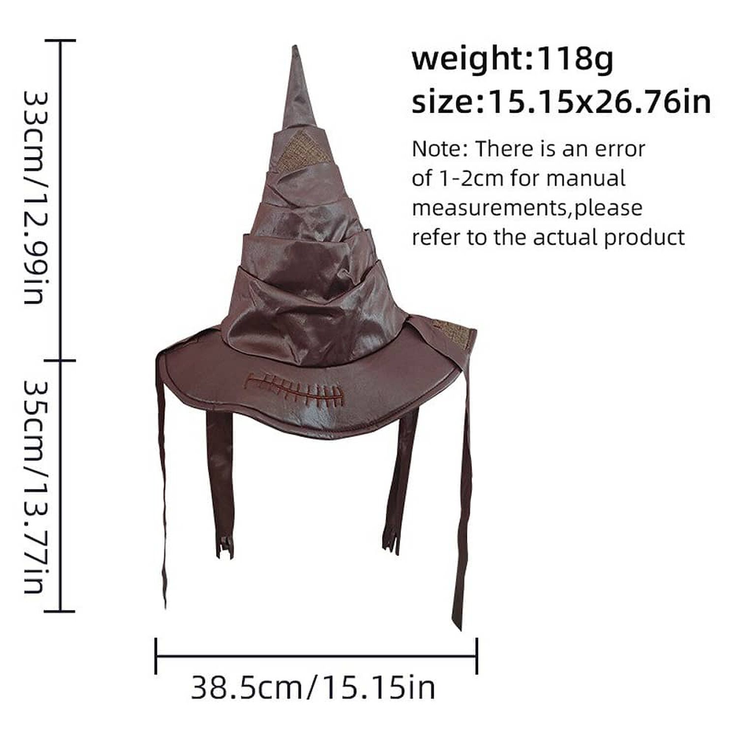 Sombrero Seleccionardor Harry Potter Casas Hogwarts Cosplay image number 2.0