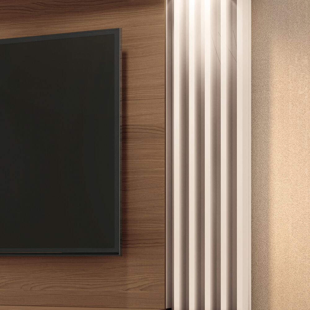 Home Tv Panel Tur&iacute;n 55" 181x169x33 Cm Casta&ntilde;o Off White image number 3.0