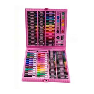 Set 168 Lapices Para Colorear Con Maleta Rosada Infantil