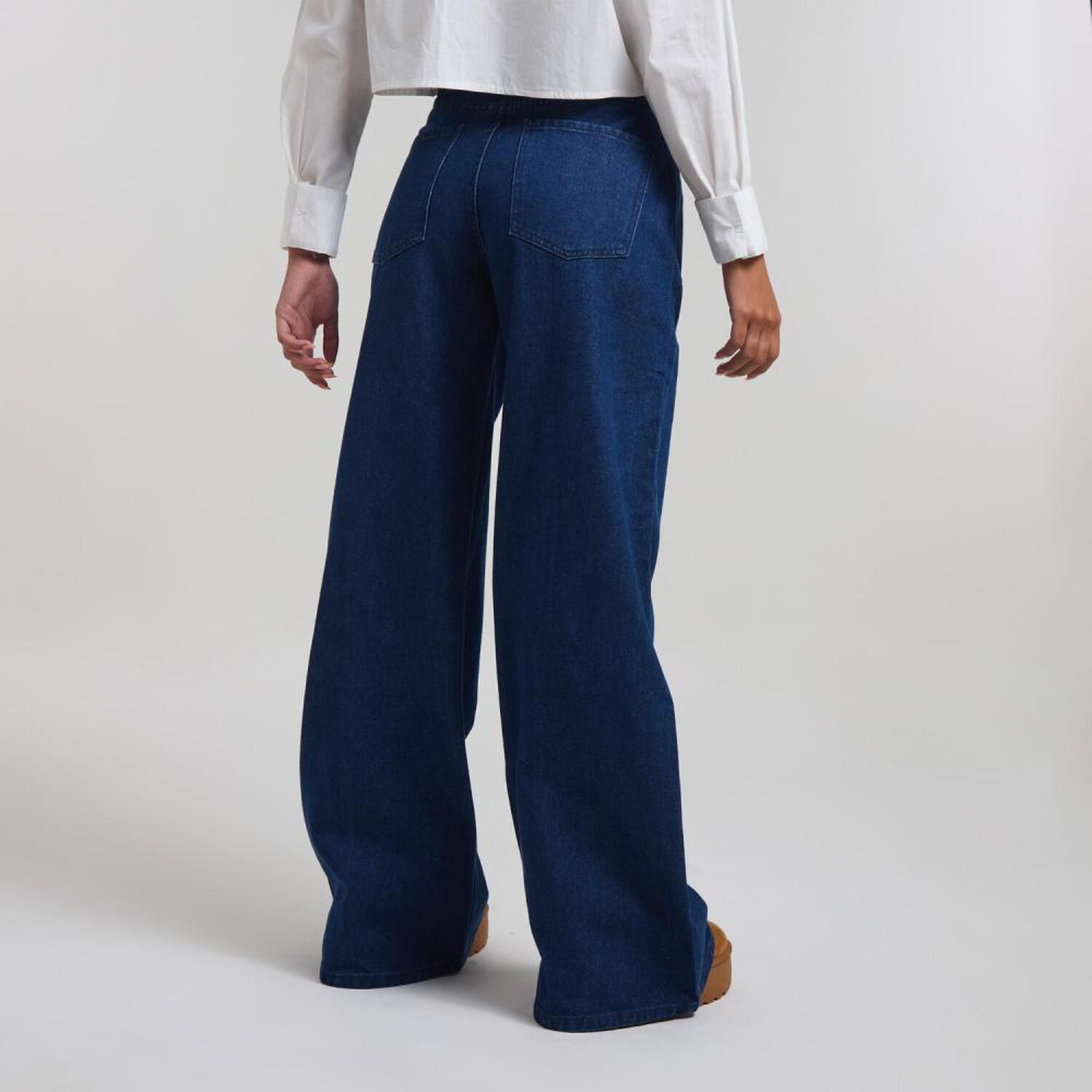 Jeans Tiro Medio Palazzo Mujer Freedom image number 3.0