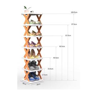 Zapatero Vertical Plegable De Pl&aacute;stico Desmontable