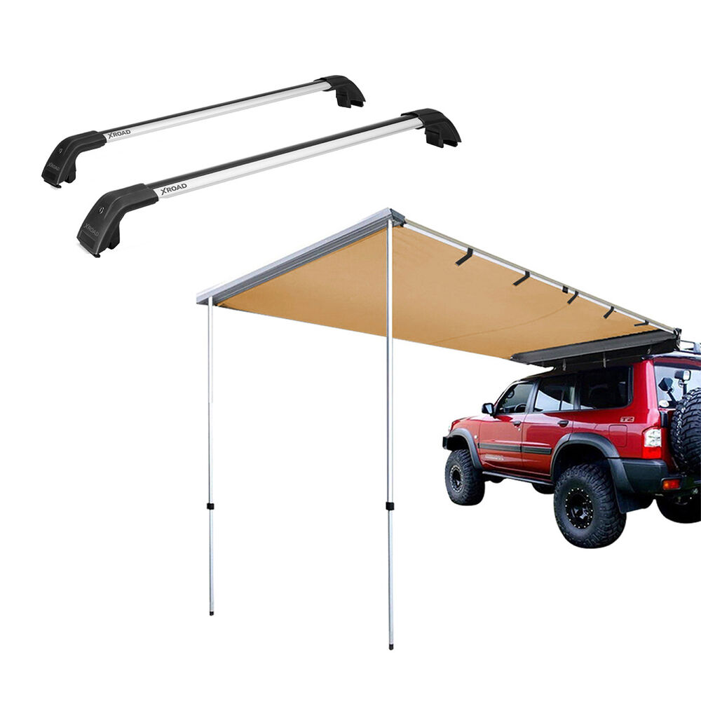 Pack Barras Portaequipaje + Toldo Para Camping Xroad image number 0.0