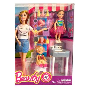 Set De Mu&ntilde;eca Estilo Barbie Peluqueria Infantil