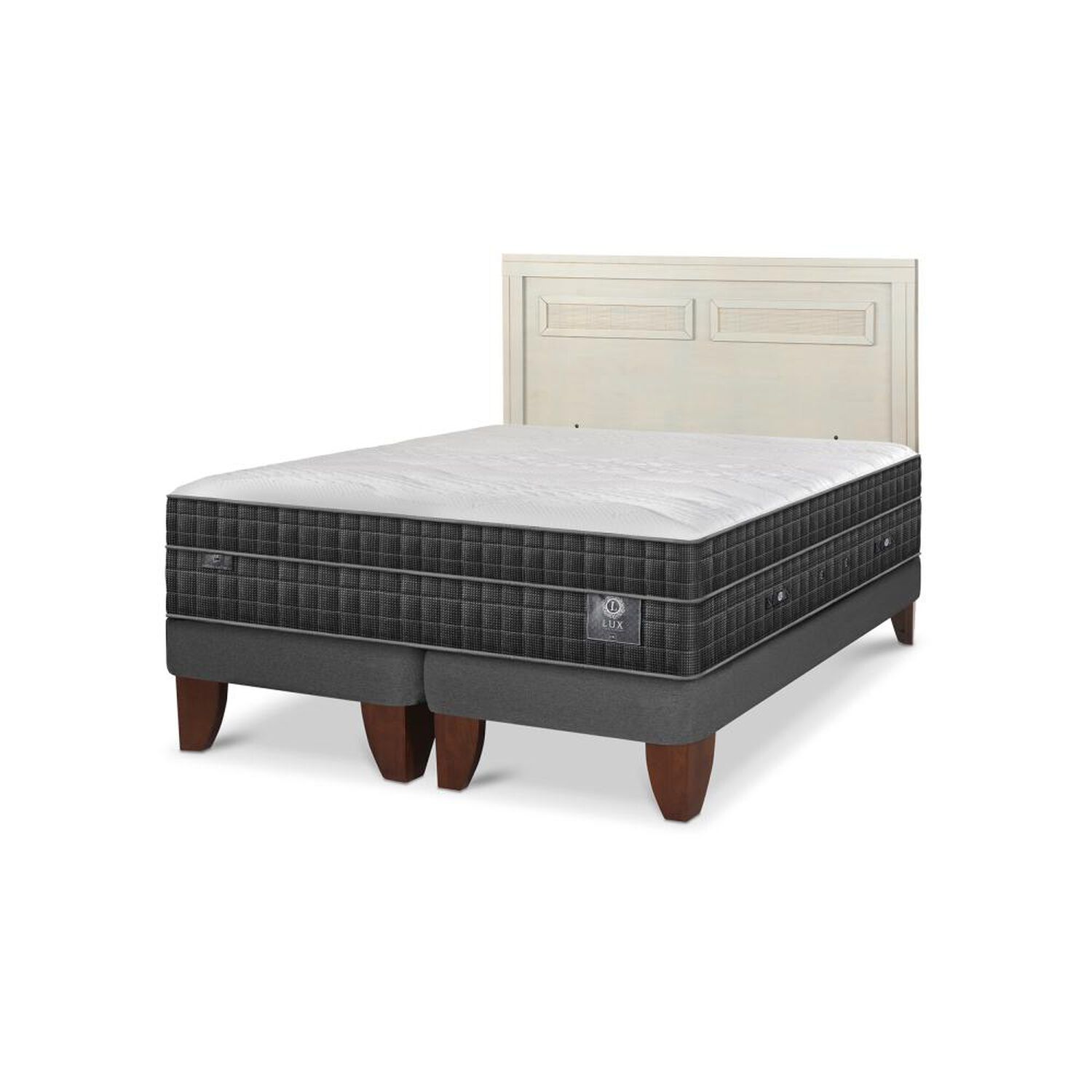 Cama Europea Cic Lux / King / Base Dividida + Respaldo image number 5.0