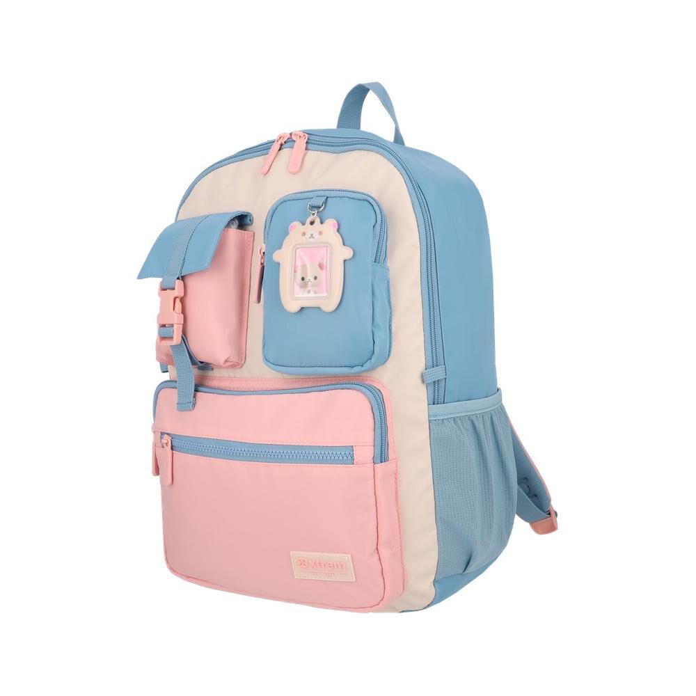 Mochila Notebook Xtrem Cleveland 6xt Beige/azul 15" image number 1.0