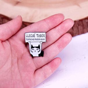 Pin Broche Entretenido Divertido No Quer&iacute;a Venir