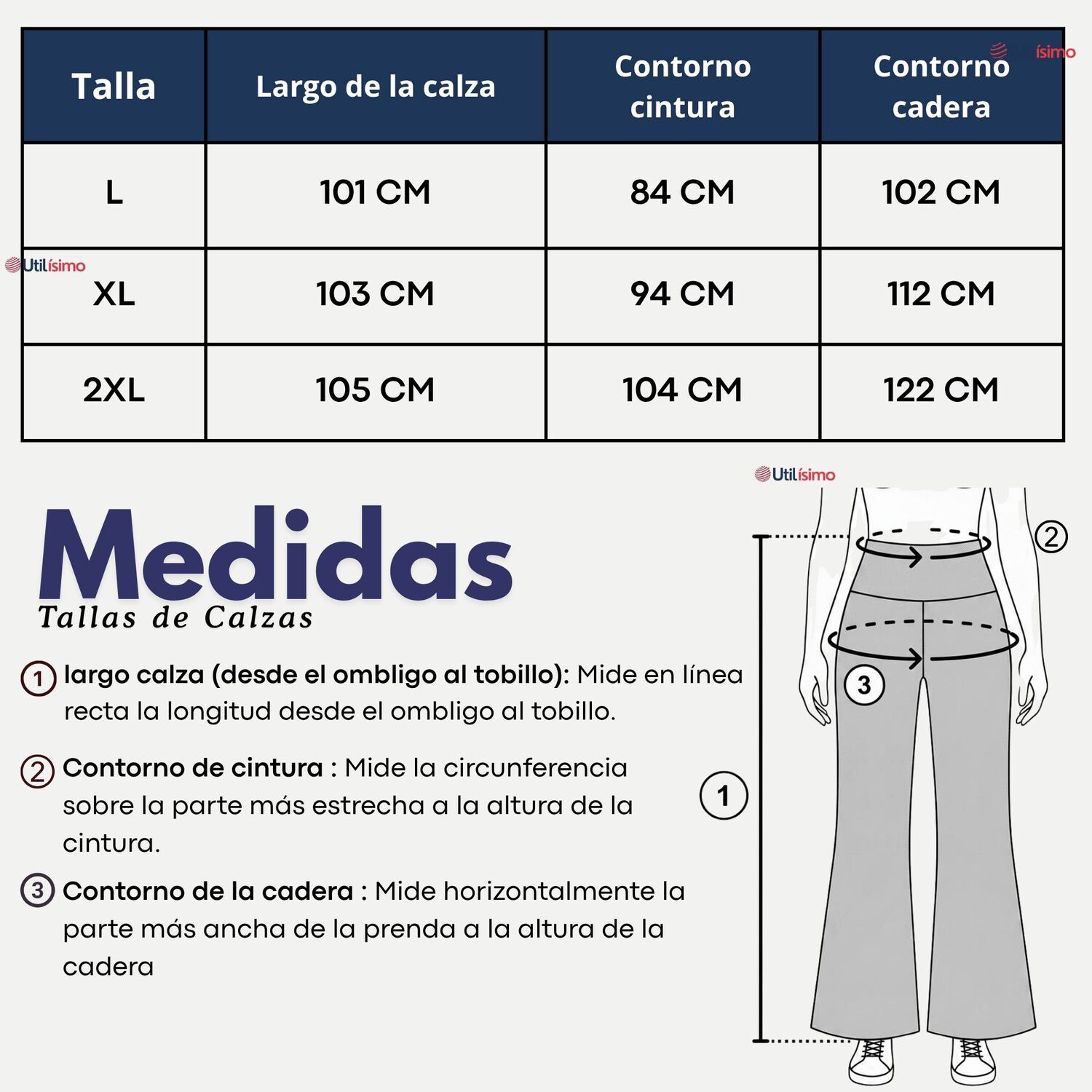 Pantal&oacute;n Polar Con Chiporro Palazzo Mujer Elasticada T&eacute;rmica Negro Jeans image number 3.0