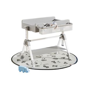 Mudador De Pañales Plegable 3 En 1 Lubabycas Gris