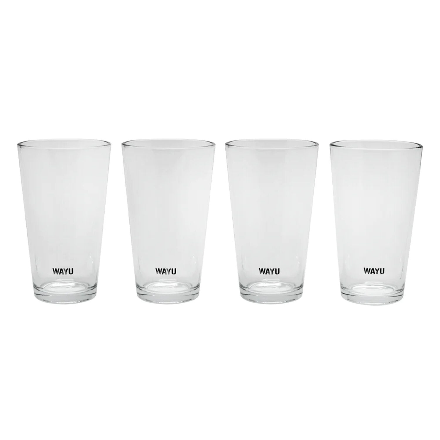 Set 4 Vasos Wayu Vidrio Grueso 475ml Crystal Bebida Jugo image number 1.0