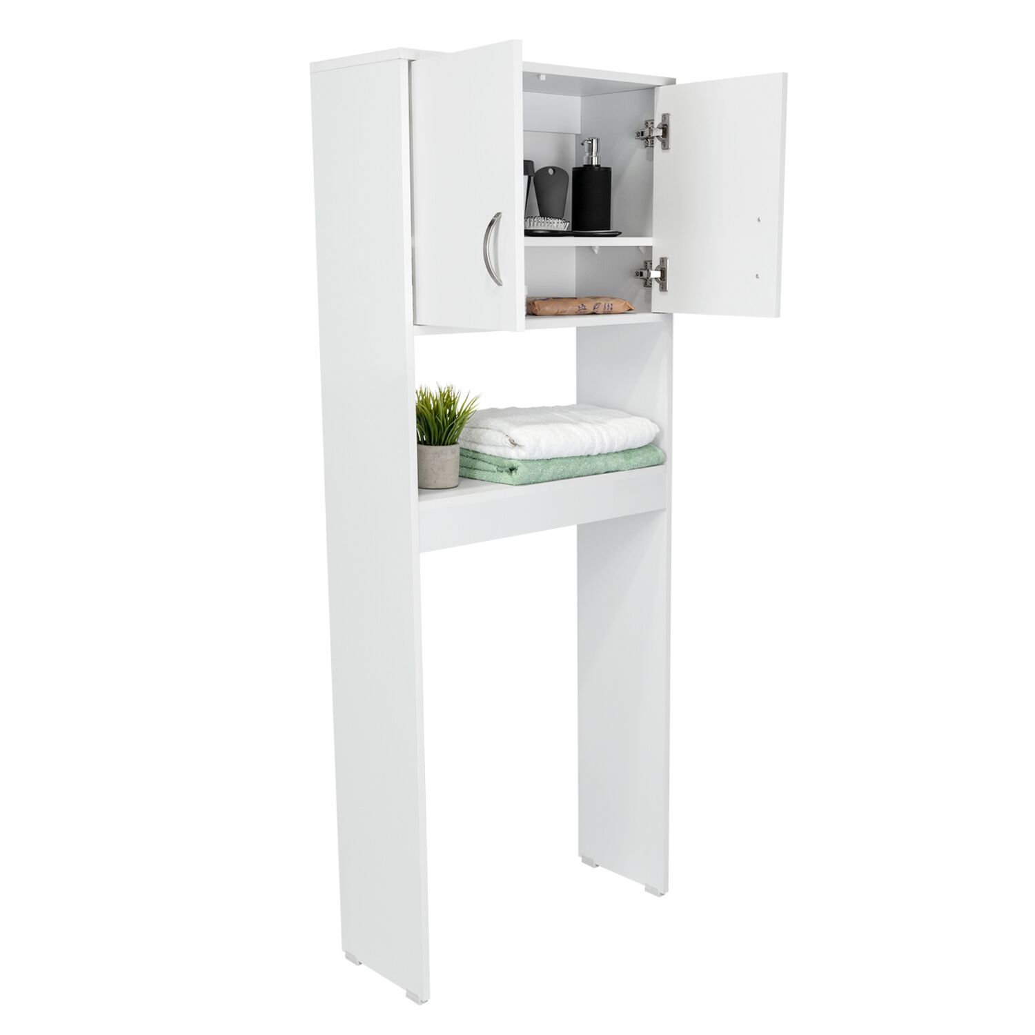 Estante Organizador Wc 2 Puertas Fm-013b - Blanco image number 1.0