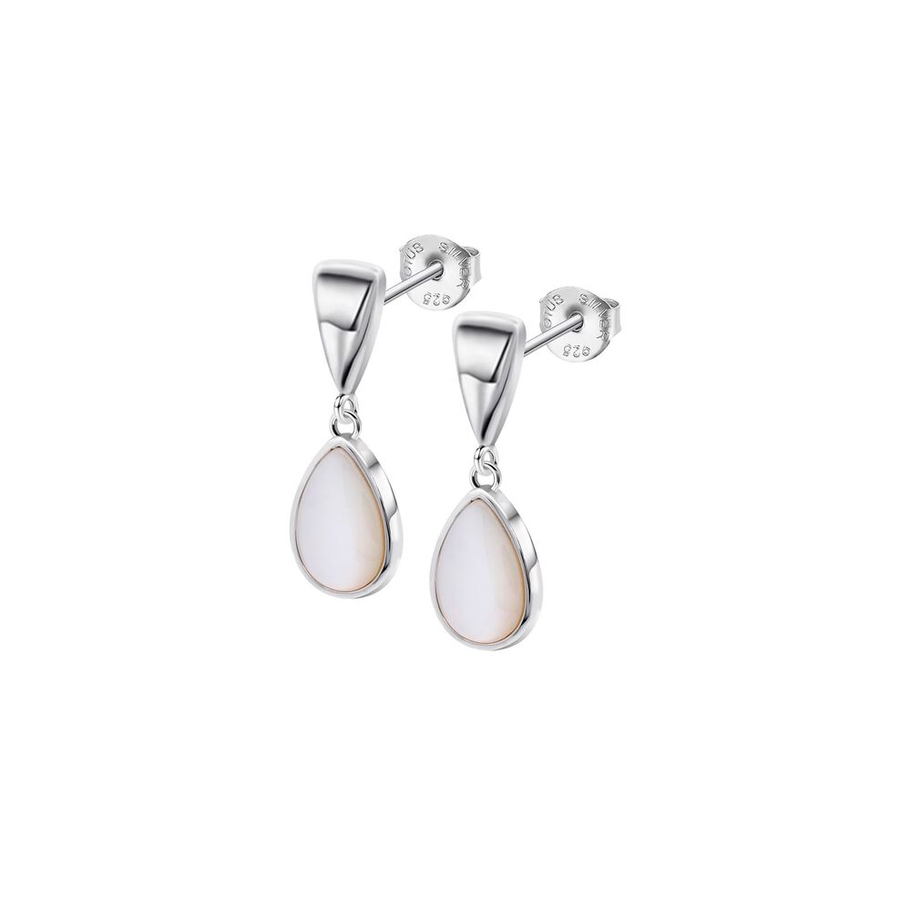 Aros Lp3795-4/1 Lotus Silver Mujer Pearls image number 0.0