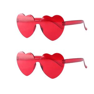 Pack 2 Lentes Forma Corazón Romántico Amor Aniversario