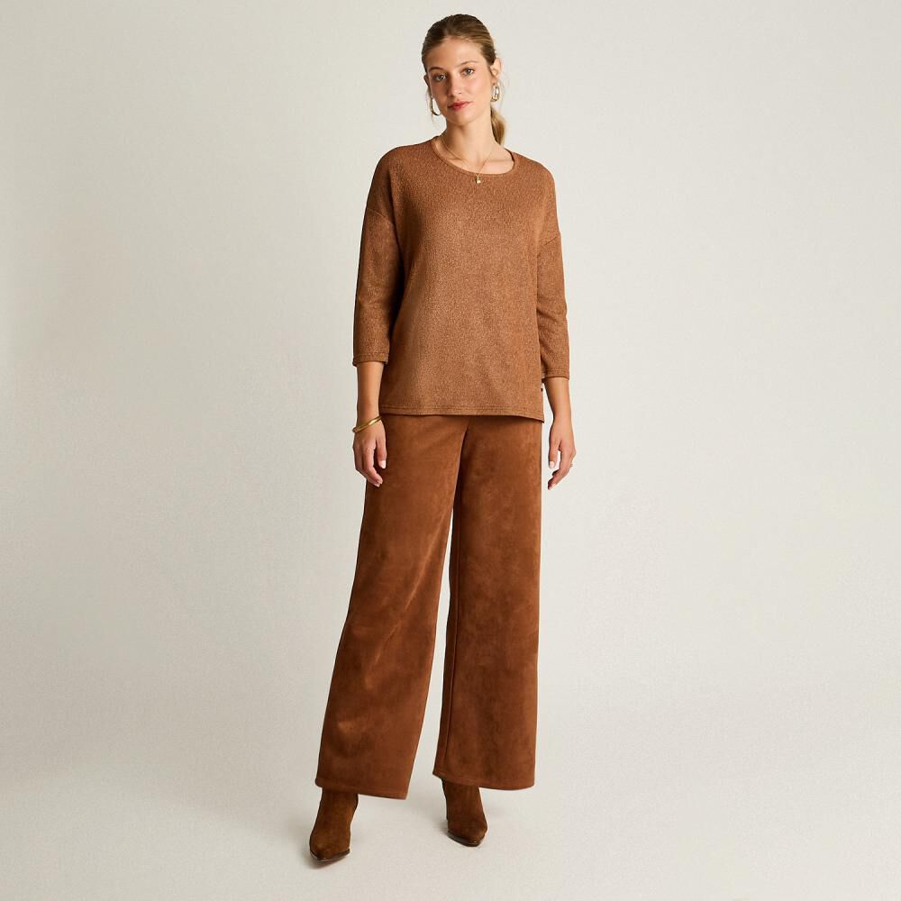 Polera Manga 3/4 Cuello Redondo Mujer Lorenzo Di Pontti image number 1.0