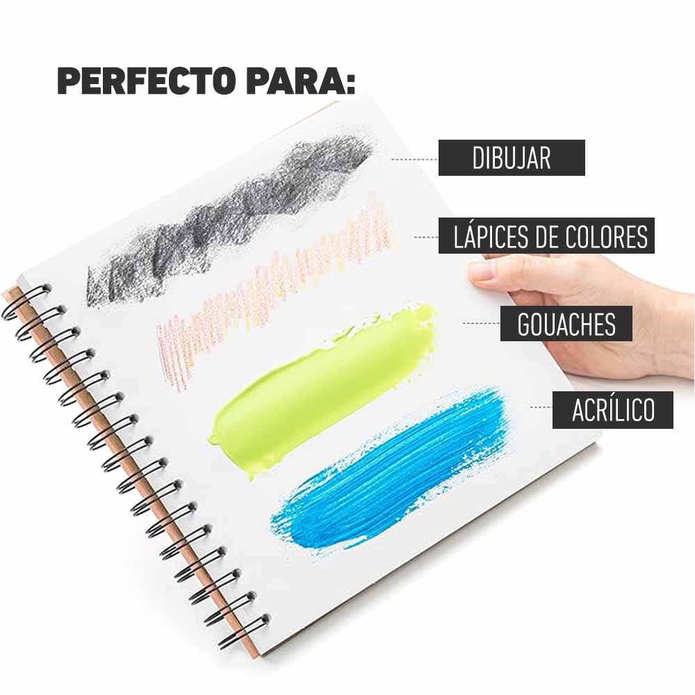Block 21.6*21.6cm Para Gouache 160g Verde image number 4.0