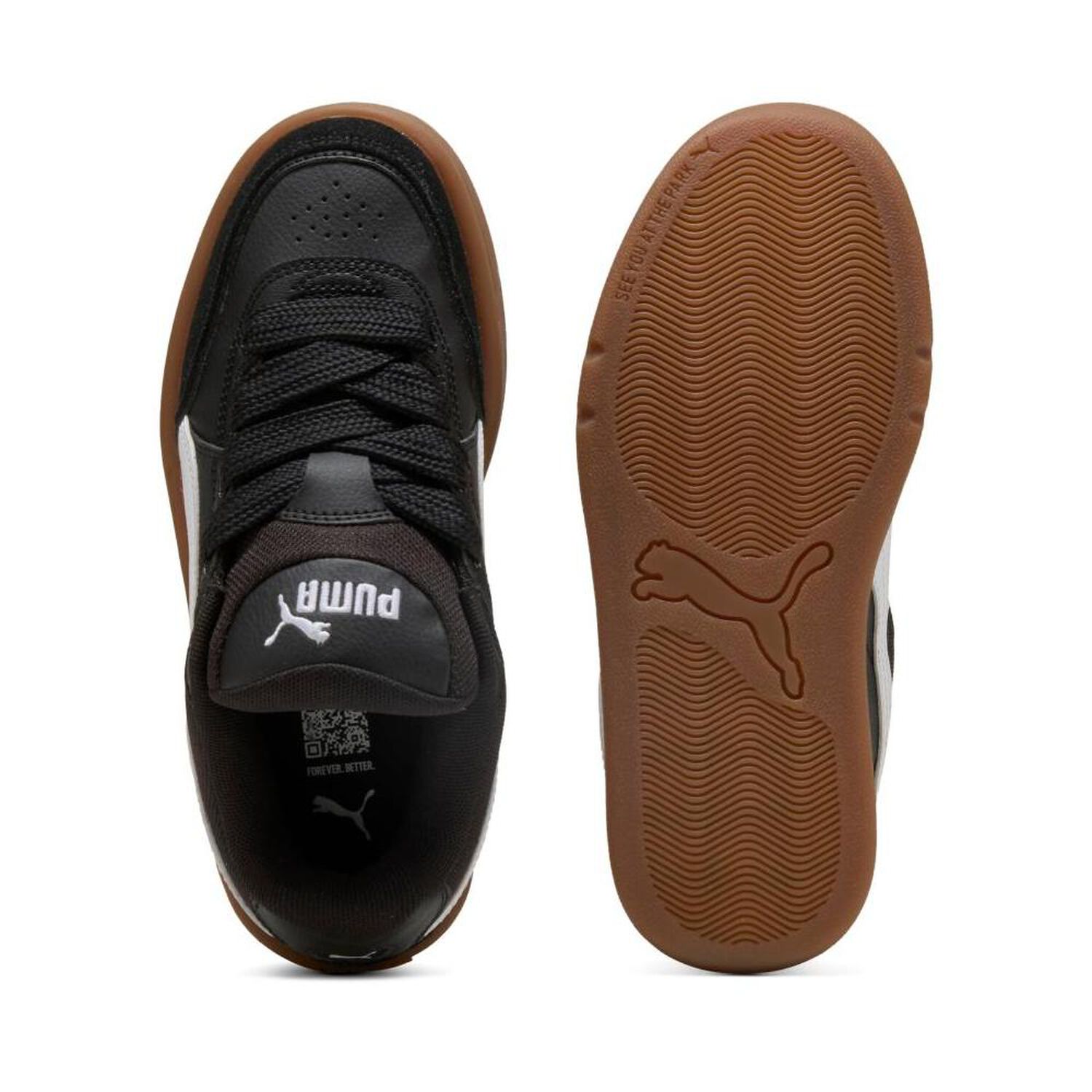 Zapatilla Urbana Unisex Puma Park Lifestyle Sk8 Jr Negro image number 4.0