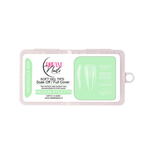 Tips Uñas Soft Gel Dream Nails Medium Stiletto 120 Unidades