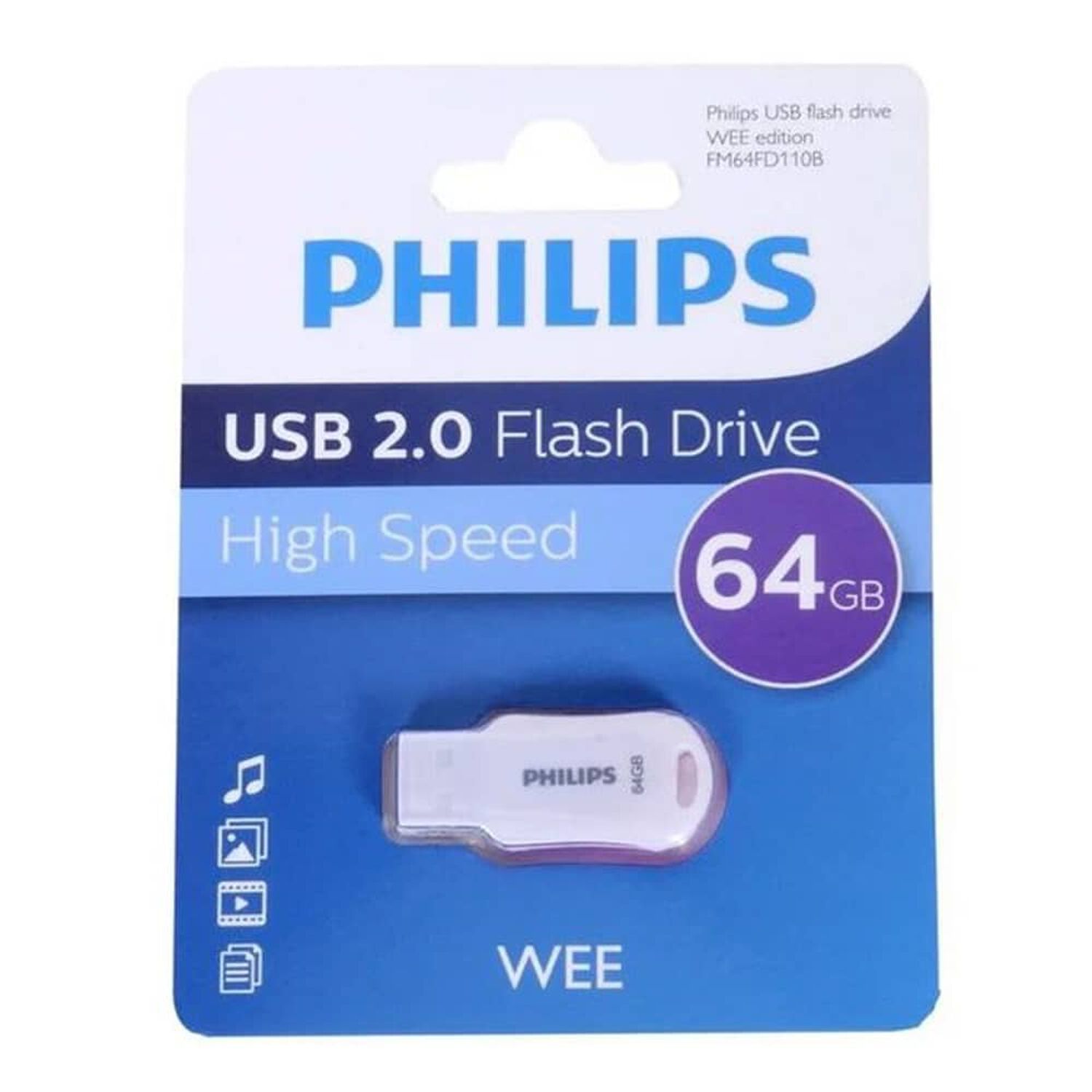 Pendrive Usb 2.0 Philips 64gb Wee image number 0.0