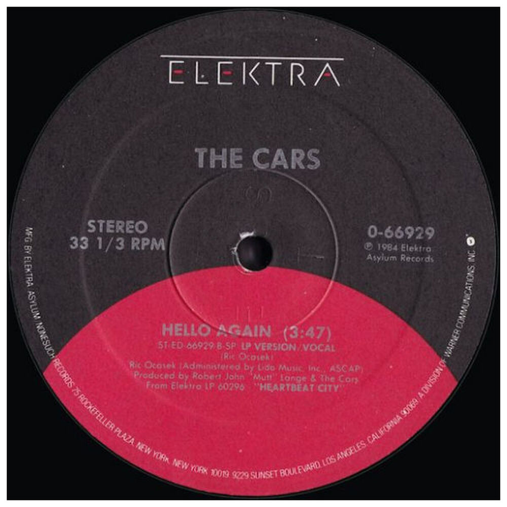 The Cars - Hello Again | 12" Maxi Single Usado image number 1.0