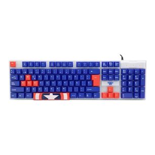 Kit Gamer Teclado Mouse Audifonos Capitan America Infantil
