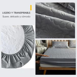 Cubre Colchón Impermeable 2 Plazas Hipoalergénico