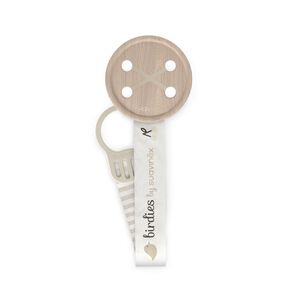 Broche Cinta Button Birdies Beige