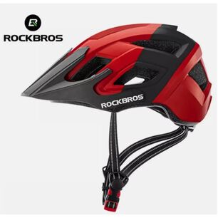 Casco Bicicleta Adulto Rockbros Rojo Negro