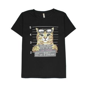 Polera Print Animales Manga Corta Cuello Redondo Mujer Freedom