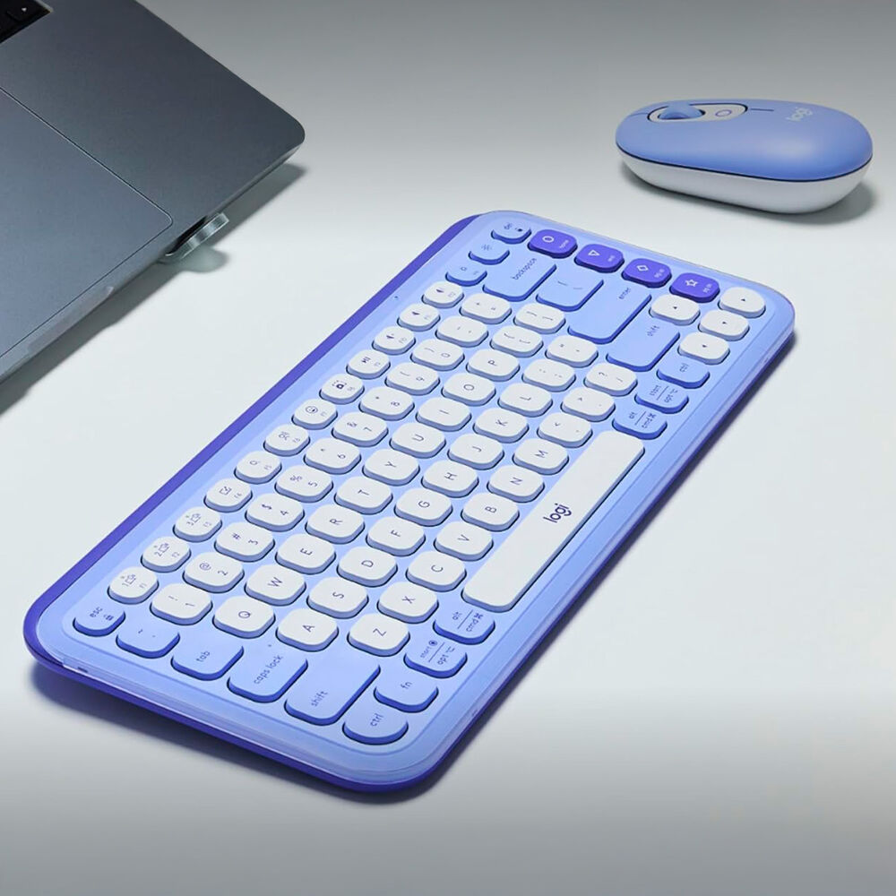 Kit Teclado Y Mouse Inalámbricos Logitech Pop Icon Lila image number 8.0